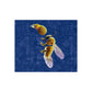 Crushed Velvet Blanket - Honey Comb Blue Bee