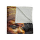 Crushed Velvet Blanket - Black Woman Gazing