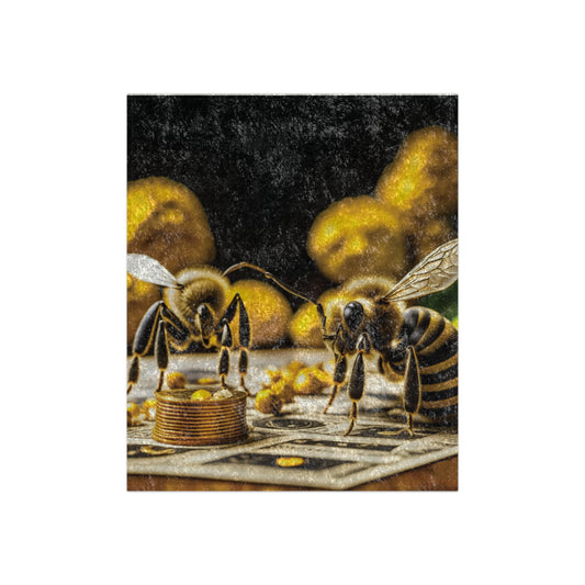 Crushed Velvet Blanket - Bee-Abundance