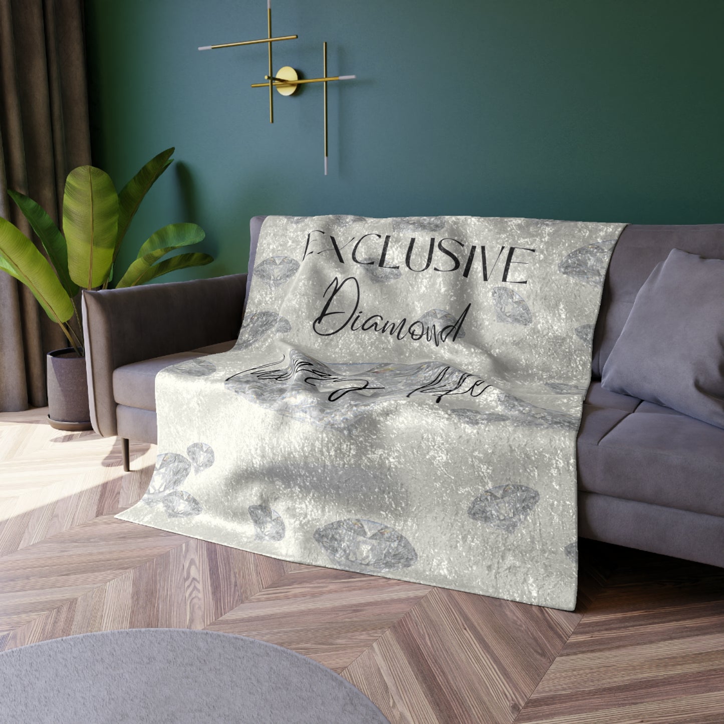 Crushed Velvet Blanket - Diamond Luxury